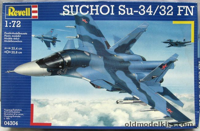 Revell 1/72 TWO Suchoi Su-34 / 32 FM, 04304 plastic model kit